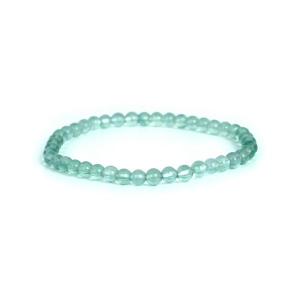 パワーストーン 天然石 ブレスレット ブルーフローライト 丸玉 4ｍｍ 数珠 念珠 Bracelet...