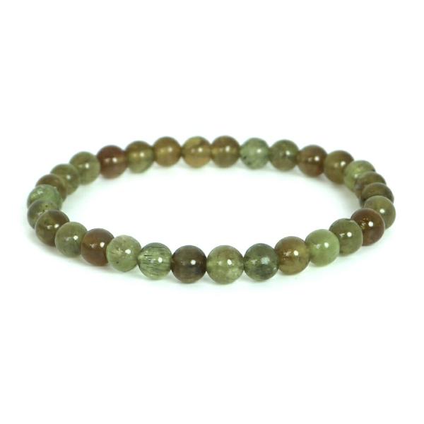 パワーストーン 天然石 ブレスレット グリーンガーネット 丸玉 7mm 数珠 念珠 Bracelet...