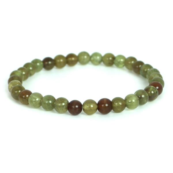 パワーストーン 天然石 ブレスレット グリーンガーネット 丸玉 6mm 数珠 念珠 Bracelet...