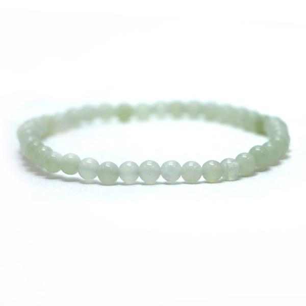 パワーストーン 天然石 ブレスレット カラージェード(レモン・染め) 丸玉 4mm 数珠 念珠 Br...