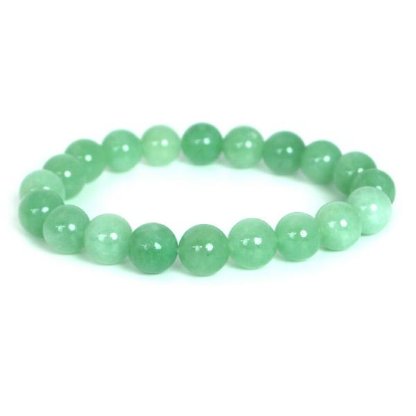 パワーストーン 天然石 ブレスレット カラージェード(ヒスイカラー 染め) 丸玉 10mm 数珠 念...