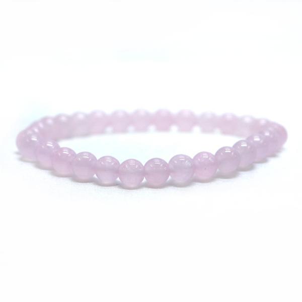 パワーストーン 天然石 ブレスレット カラージェード(ピンク・染め) 丸玉 6mm 数珠 念珠 Br...