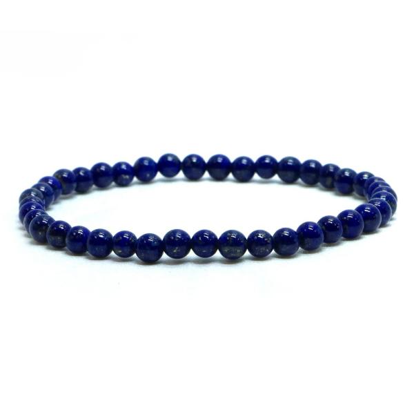 パワーストーン 天然石 ブレスレット ラピスラズリ 丸玉 4mm 数珠 念珠 Bracelet お試...