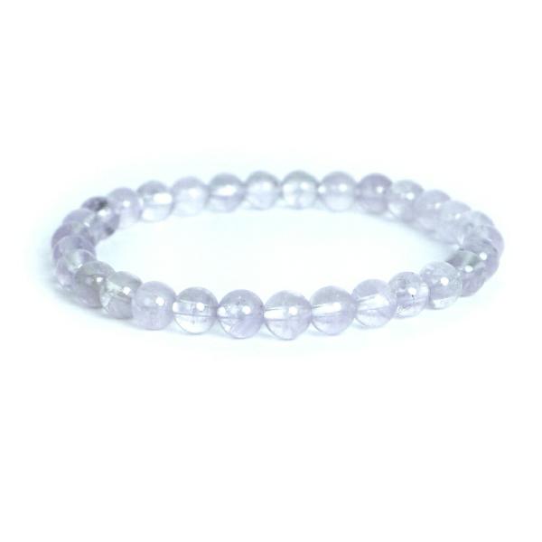 パワーストーン 天然石 ブレスレット ラベンダーアメジストAAクリア 丸玉 6ｍｍ 数珠 念珠 Br...