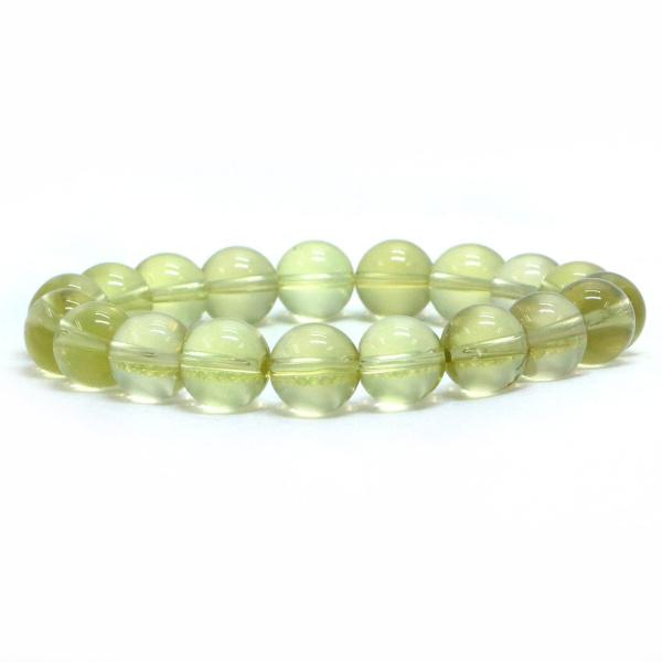パワーストーン 天然石 ブレスレット レモンクォーツ 丸玉 10mm 数珠 念珠 Bracelet ...