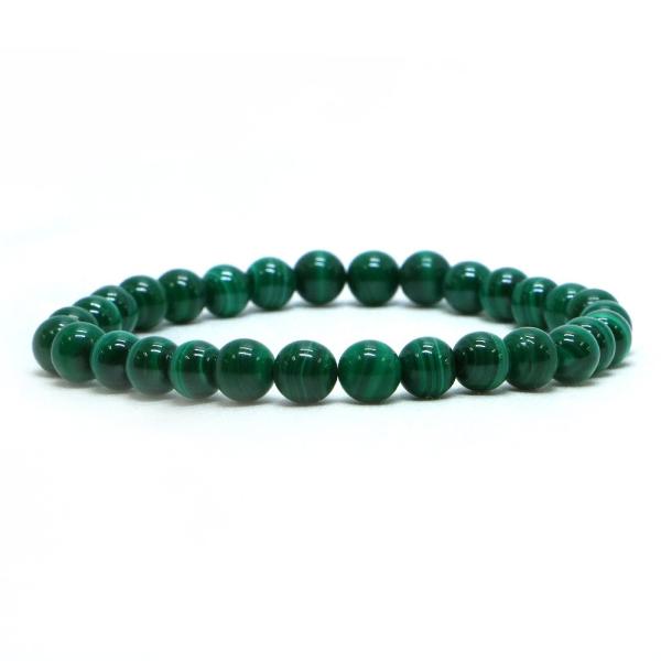 パワーストーン 天然石 ブレスレット マラカイト 丸玉 6mm 数珠 念珠 Bracelet お試し...