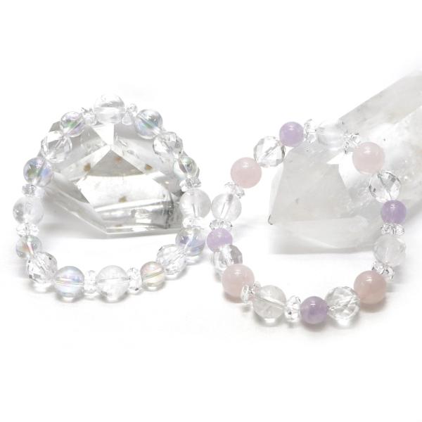 風水四神ブレスレット アクアオーラ ラベンダーアメジスト パワーストーン Bracelet 天然石