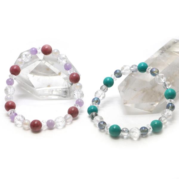 コンビブレスレット ピーモンタイト ターコイズ パワーストーン Bracelet 天然石