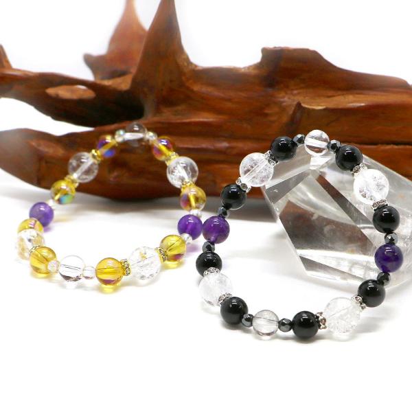 ２月・アメジスト 誕生石ブレスレット 天然石ブレス パワーストーン Bracelet