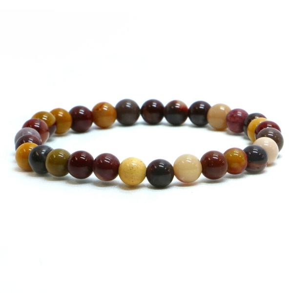 パワーストーン 天然石 ブレスレット ムーカイト ムーアカイト モッカイト 丸玉 6mm 数珠 念珠...