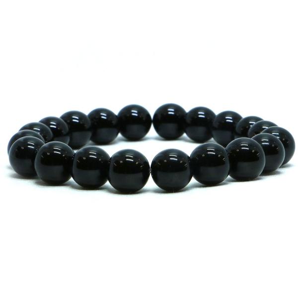 パワーストーン 天然石 ブレスレット モリオン 丸玉 10mm 数珠 念珠 Bracelet お試し...