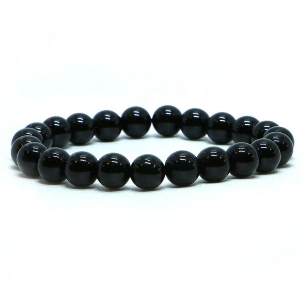 パワーストーン 天然石 ブレスレット モリオン 丸玉 8mm 数珠 念珠 Bracelet お試し価...