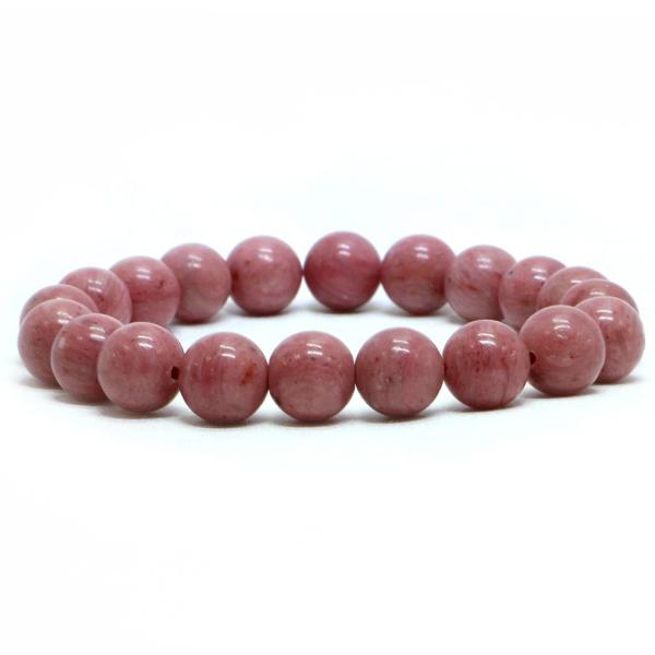 パワーストーン 天然石 ブレスレット ピーモンタイト 丸玉 10mm 数珠 念珠 Bracelet ...