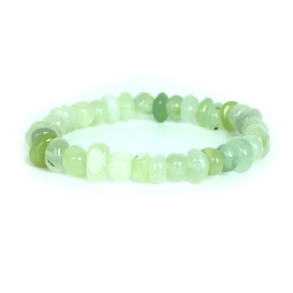 パワーストーン 天然石 ブレスレット プレナイト タンブル 横幅/約9ｍｍ 数珠 念珠 Bracel...