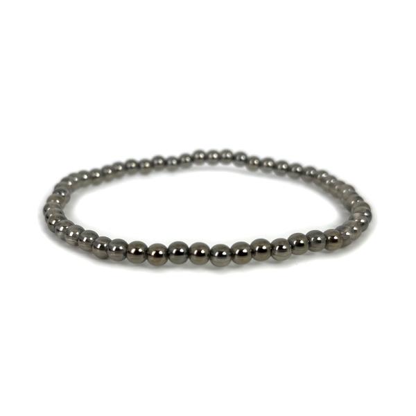 パワーストーン 天然石 ブレスレット シルバーオーラ 丸玉 4mm 数珠 念珠 Bracelet お...