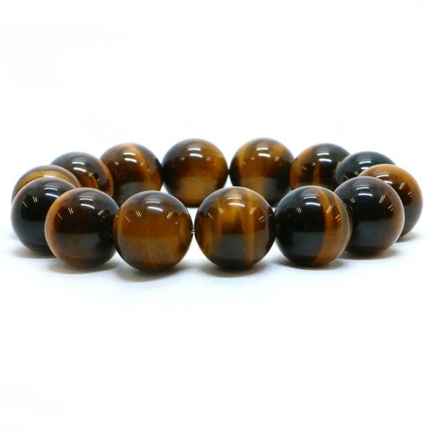 パワーストーン 天然石 ブレスレット タイガーアイ 丸玉 16mm 数珠 念珠 Bracelet お...