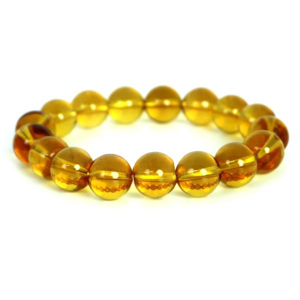 パワーストーン 天然石 ブレスレット イエロークォーツ 丸玉 12mm 数珠 念珠 Bracelet...