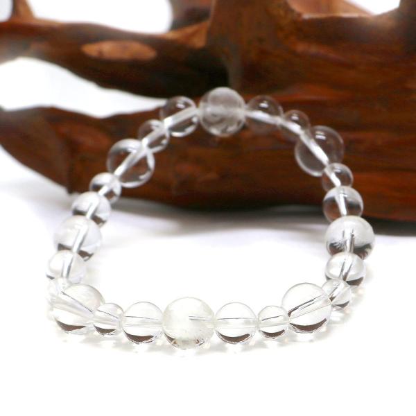 四神相応誕生石ブレスレット4月水晶 天然石ブレス パワーストーン Bracelet