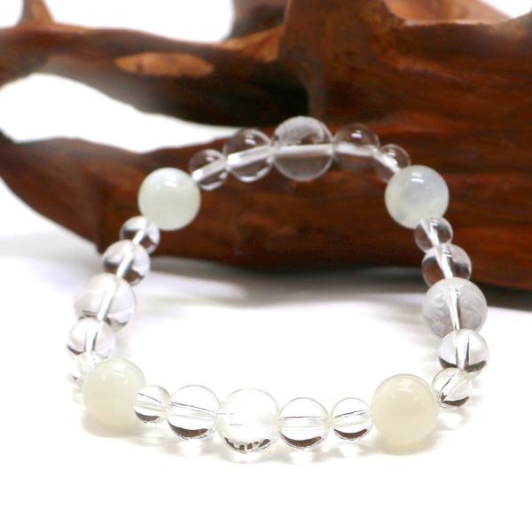 四神相応誕生石ブレスレット6月ムーンストーン 天然石ブレス パワーストーン Bracelet