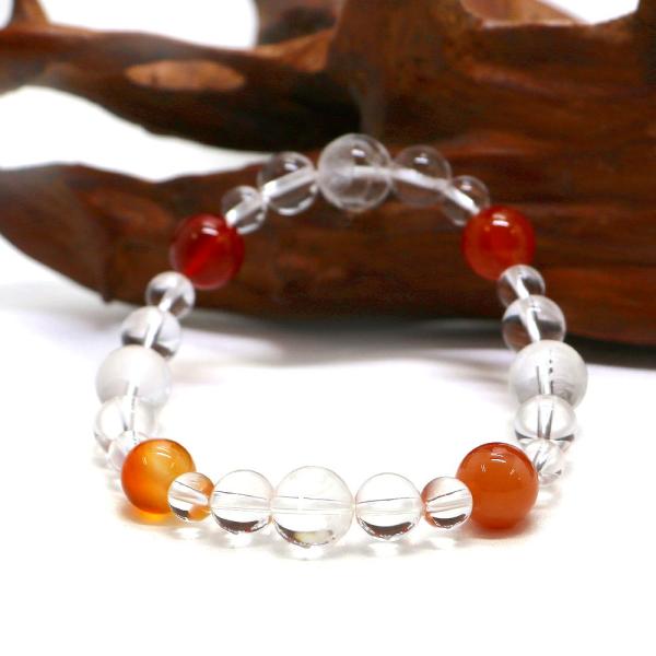 四神相応誕生石ブレスレット7月カーネリアン 天然石ブレス パワーストーン Bracelet