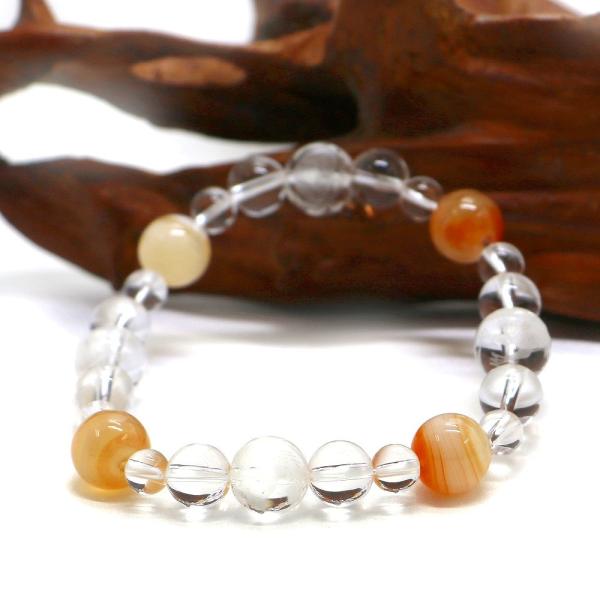 四神相応誕生石ブレスレット8月カーネリアン 天然石ブレス パワーストーン Bracelet