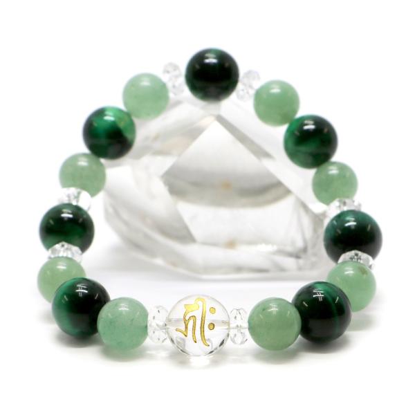 十二支 梵字 水晶 コンビブレスレット パワーストーン Bracelet 天然石