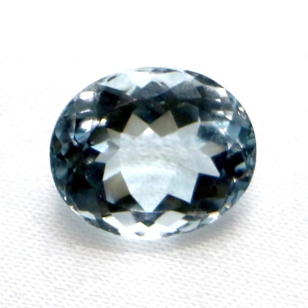 アクアマリン オーバルカット12mm 4.92ct アクワマリン Aquamarine 藍玉 ルース...