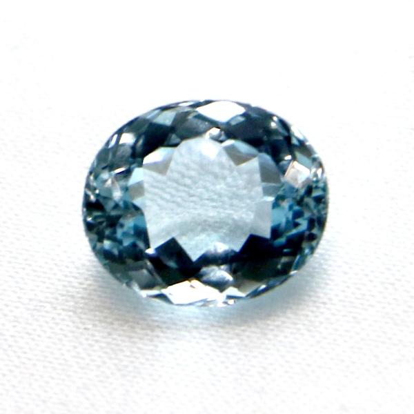 アクアマリン オーバルカット12mm 4.96ct アクワマリン Aquamarine 藍玉 ルース...