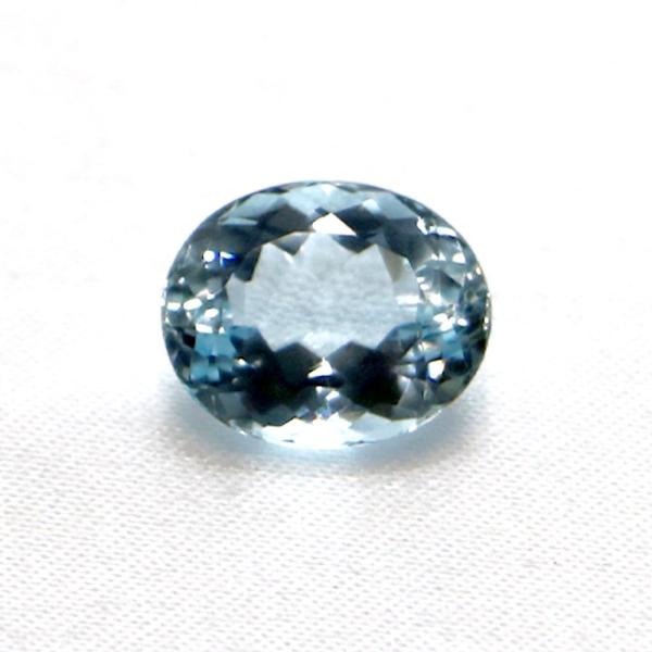 アクアマリン オーバルカット12mm 4.57ct アクワマリン Aquamarine 藍玉 ルース...