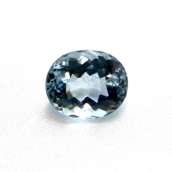 アクアマリン オーバルカット12mm 5.02ct アクワマリン Aquamarine 藍玉 ルース...