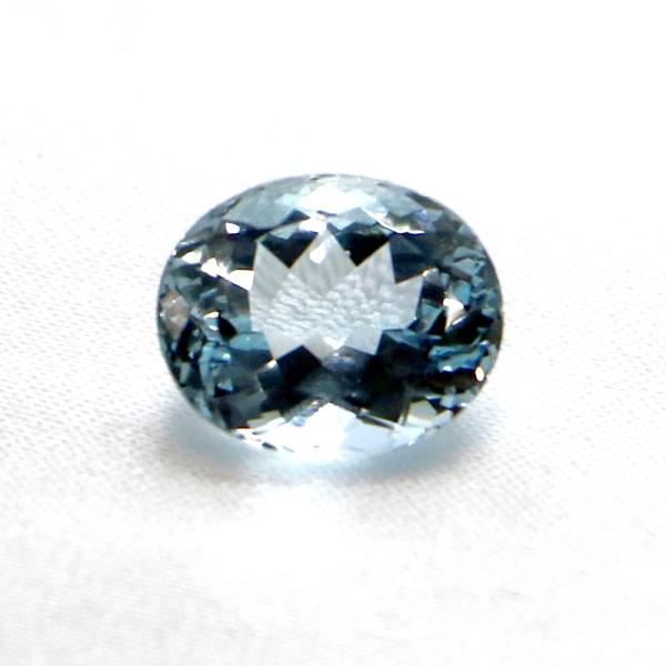アクアマリン オーバルカット12mm 5.06ct アクワマリン Aquamarine 藍玉 ルース...