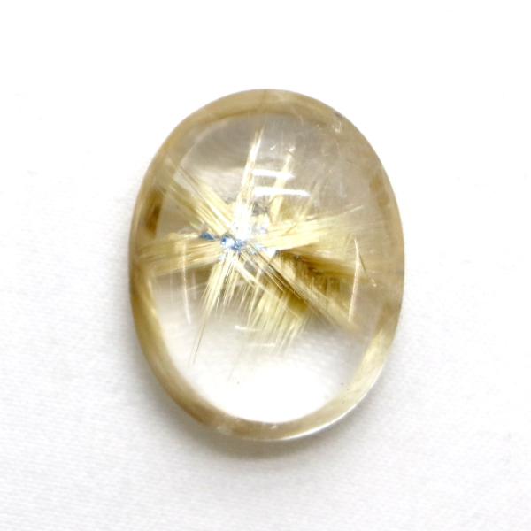 タイチンルチルクォーツ カボション22mm 22.36ct ルチルレイテッド Taichin 金紅石...