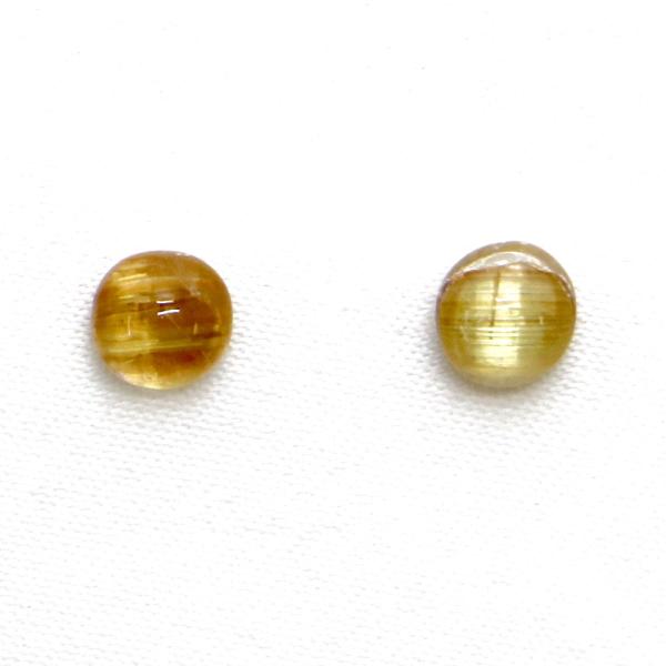 タイチンルチルクォーツ キャッツアイ カボション6mm ルチルレイテッド Taichin 金紅石 ル...