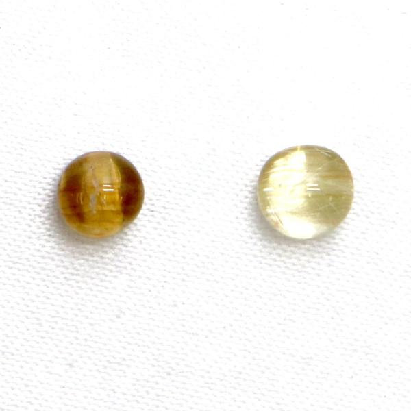 タイチンルチルクォーツ キャッツアイ カボション5mm ルチルレイテッド Taichin 金紅石 ル...