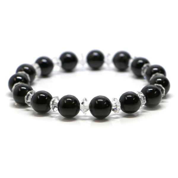 パワーストーン ブレスレット ブラックタイガーアイのコンビブレスレット ビジネス運