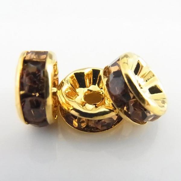 ロンデル/平型/ゴールド×ゴールド アクセサリーパーツ