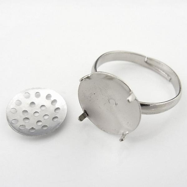 リング台 (49) シルバーカラー アクセサリーパーツ