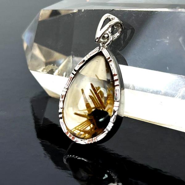 ルチルクォーツ ハイクオリティー ルース 裸石 ペンダント パワーストーン 天然石 アクセサリー ハ...