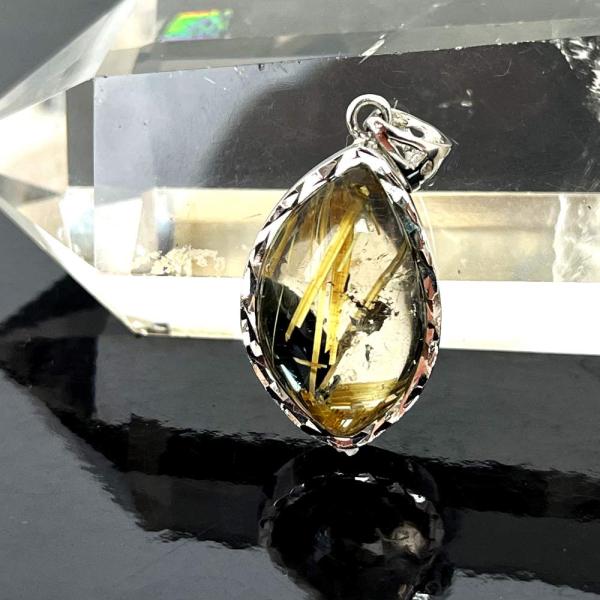 ルチルクォーツ ハイクオリティー ルース 裸石 ペンダント パワーストーン 天然石 アクセサリー ハ...