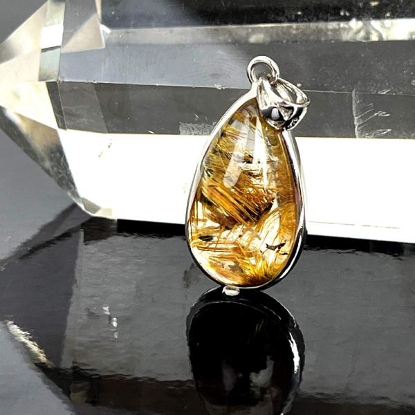 ルチルクォーツ ハイクオリティー ルース 裸石 ペンダント パワーストーン 天然石 アクセサリー ハ...