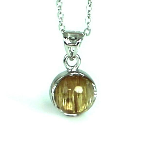 ルチルクォーツ ハイクオリティー シルバー プチペンダント パワーストーン 天然石 アクセサリー ハ...