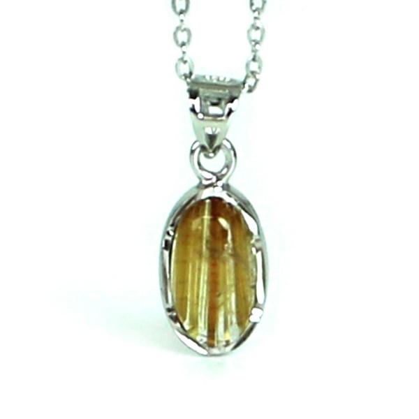 ルチルクォーツ ハイクオリティー シルバー プチペンダント パワーストーン 天然石 アクセサリー ハ...