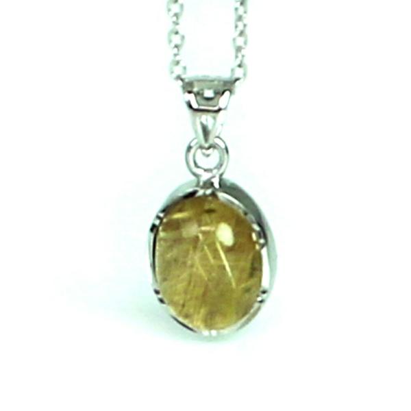 ルチルクォーツ ハイクオリティー シルバー プチペンダント パワーストーン 天然石 アクセサリー ハ...