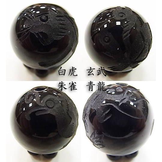 パワーストーン 天然石 ビーズ 四神 オニキス 素彫り 10ｍｍ 風水 青龍 白虎 朱雀 玄武