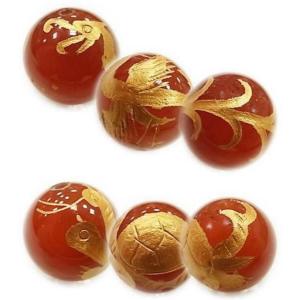 パワーストーン 天然石 ビーズ 四神 レッドア...の詳細画像2