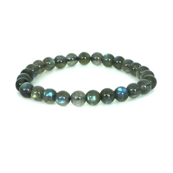 ブラックラブラドライト ハイクオリティー １点もの ブレスレット 数珠 パワーストーン 天然石 アク...