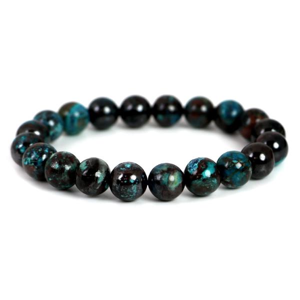 クリソコラ ハイクオリティー １点もの ブレスレット 数珠 パワーストーン 天然石 アクセサリー ハ...