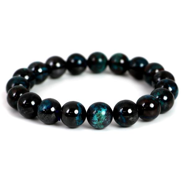 クリソコラ ハイクオリティー １点もの ブレスレット 数珠 パワーストーン 天然石 アクセサリー ハ...