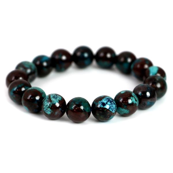 クリソコラ ハイクオリティー １点もの ブレスレット 数珠 パワーストーン 天然石 アクセサリー ハ...