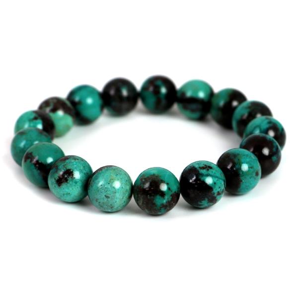 クリソコラ ハイクオリティー １点もの ブレスレット 数珠 パワーストーン 天然石 アクセサリー ハ...